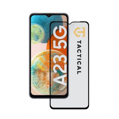Стъклено защитно покритие за целия дисплей на на Samsung Galaxy A23 5G - Tactical Glass Shield 5D (прозрачен-черен)