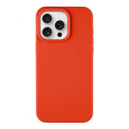 Силиконов калъф с MagSafe за iPhone 15 Pro Max - Tactical MagForce Velvet Smoothie Cover (червен)
