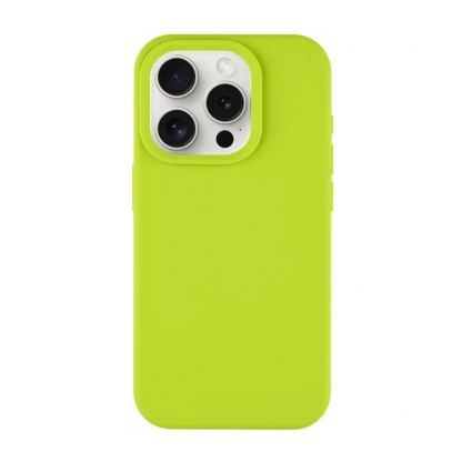 Силиконов калъф с MagSafe за iPhone 15 Pro - Tactical MagForce Velvet Smoothie Cover (зелен)