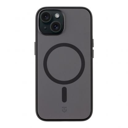 Хибриден удароустойчив кейс с MagSafe за iPhone 15 - Tactical MagForce SmoothIsFast Cover (черен)