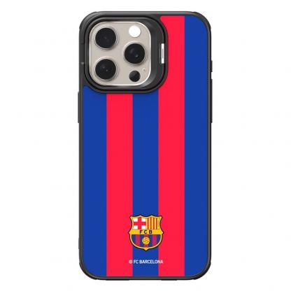 Хибриден удароустойчив кейс с MagSafe за iPhone 15 Pro Max - FC Barcelona Official Magnetic Hybrid Case (червен-син)