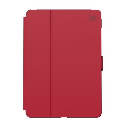 Speck Balance Folio Case - текстилен калъф и поставка за iPad 7 (2019) (червен)