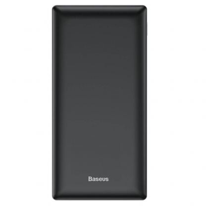 Baseus Mini JA Power Bank - външна батерия 20000 mAh с 2 x USB и USB-C изходи за зареждане на смартфони и таблети (черен)