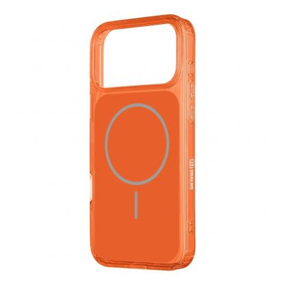 Хибриден удароустойчив кейс с MagSafe за iPhone 17 Pro Max - OBALME MagNetix ColorSlate Hybrid MagSafe Case (оранжев-прозрачен)