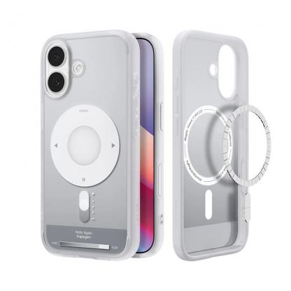 Хибриден кейс с висока степен на защита с MagSafe за iPhone 17 - Spigen Ultra Hybrid MagSafe Classic Silver Case (сребрист) 